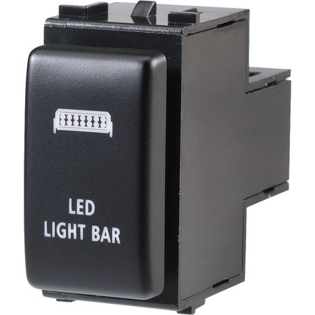 Narva 63374BL Nissan Style Sealed Push Switch Off/On SPDT 12V Blue LED Illuminated LED Light Bar Symbol