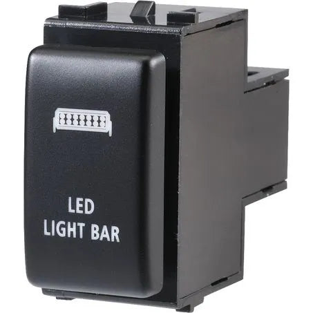 Narva 63374BL Nissan Style Sealed Push Switch Off/On SPDT 12V Blue LED Illuminated LED Light Bar Symbol