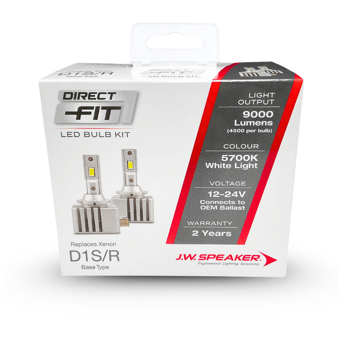 J.W. Speaker LED Headlight Kit | 5700K D1S/D1R 12/24V Replacement | 999000D1
