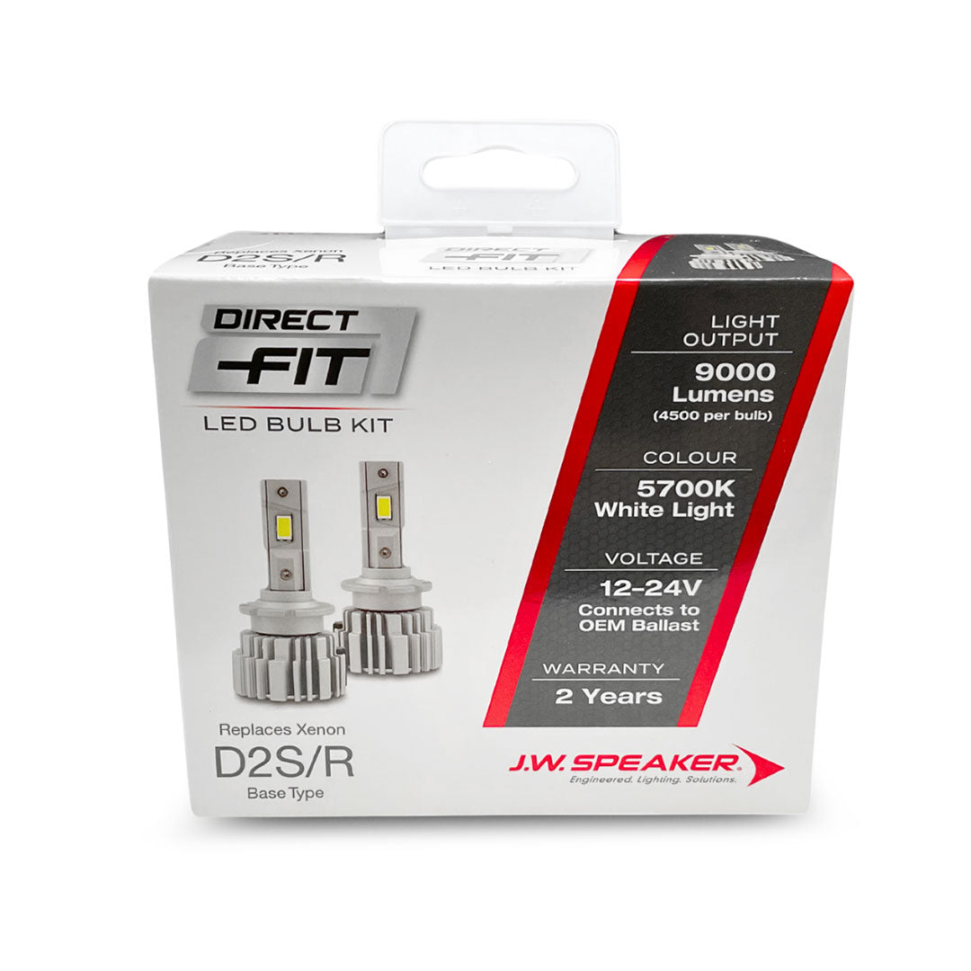 J.W. Speaker LED Headlight Kit | 5700K D2S/D2R 12/24V Replacement | 999000D2