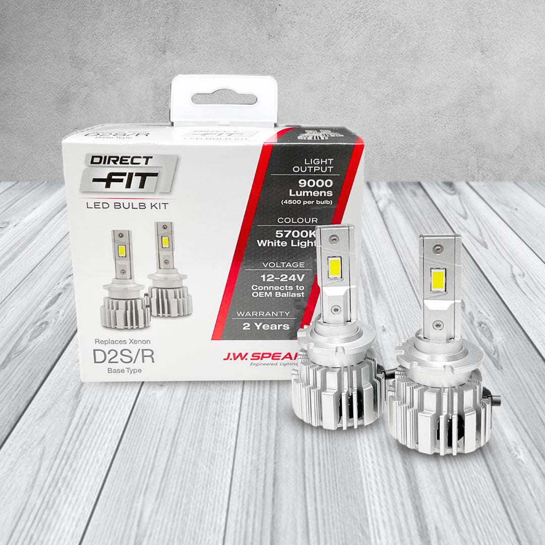 J.W. Speaker LED Headlight Kit | 5700K D2S/D2R 12/24V Replacement | 999000D2