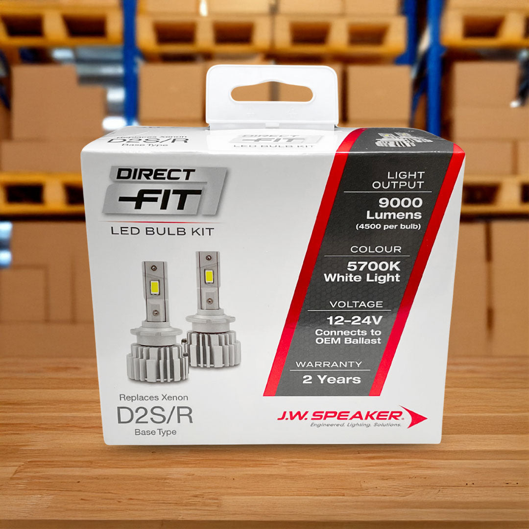 J.W. Speaker LED Headlight Kit | 5700K D2S/D2R 12/24V Replacement | 999000D2