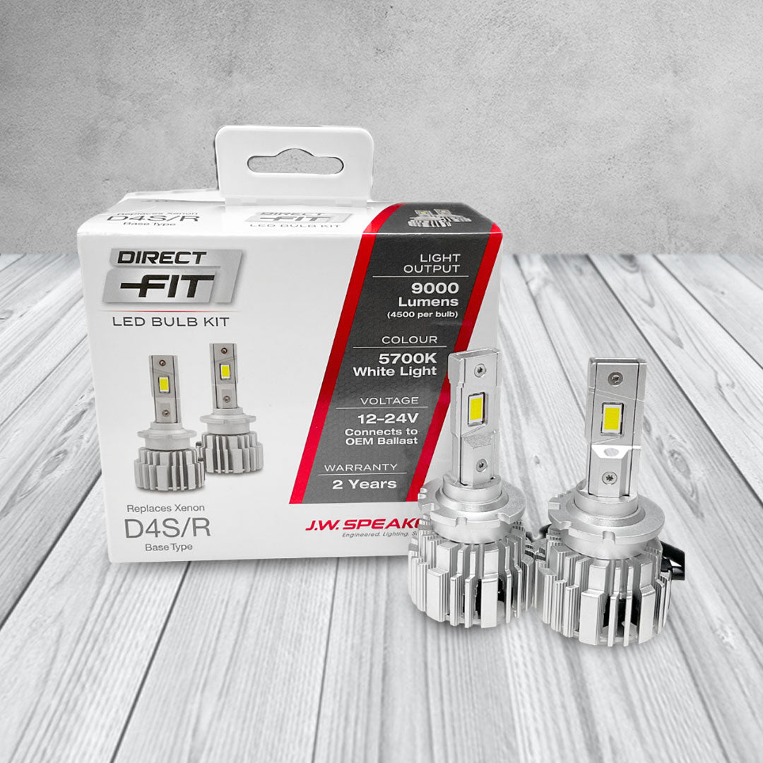 J.W. Speaker LED Headlight Kit | 5700K D4S D4R 12/24V Replacement | 999000D4