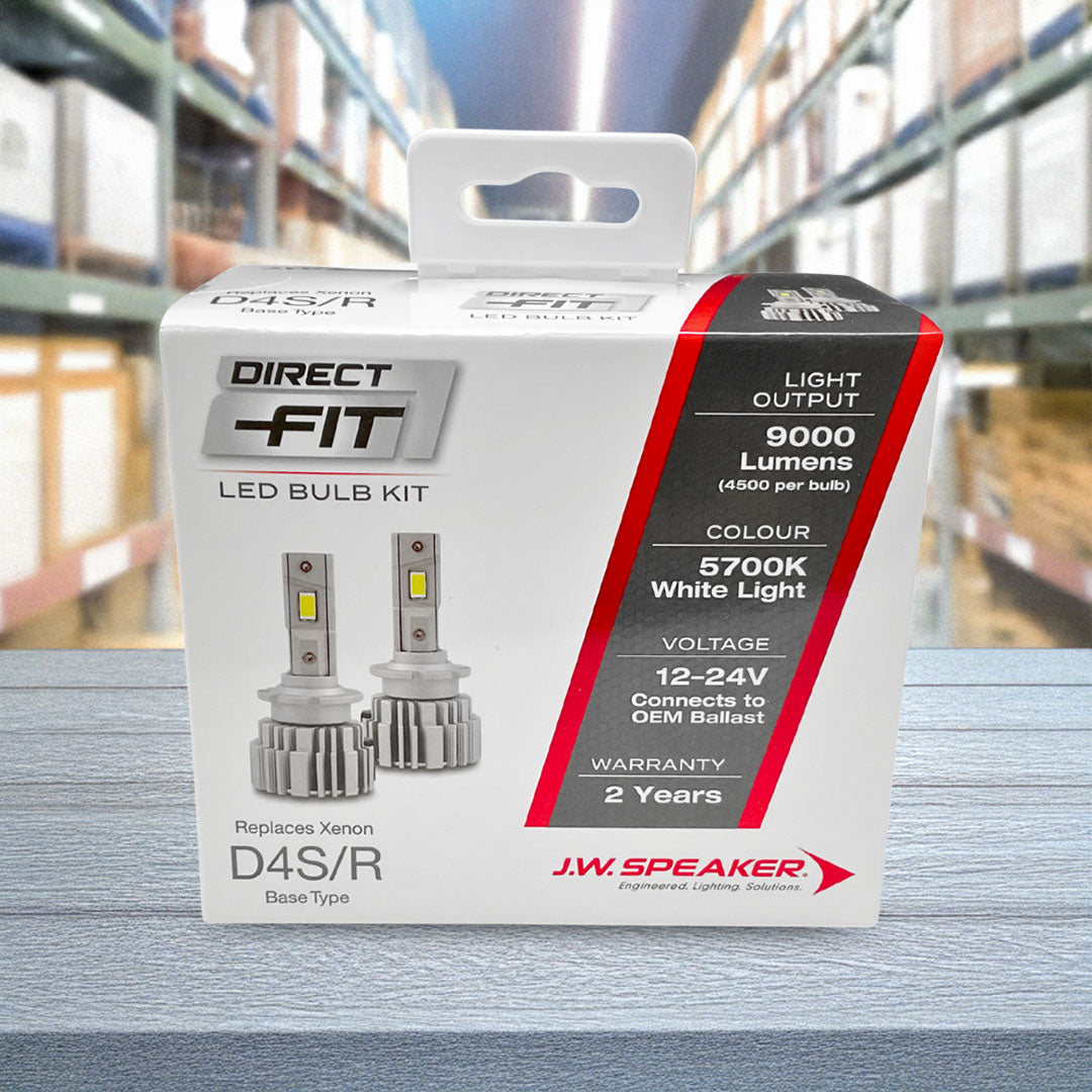 J.W. Speaker LED Headlight Kit | 5700K D4S D4R 12/24V Replacement | 999000D4