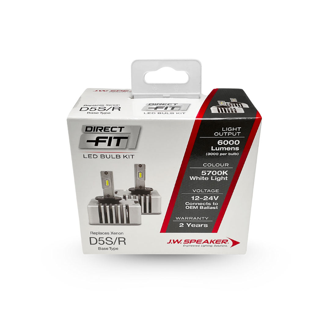 J.W. Speaker LED Headlight Kit | 5700K D5S D5R 12/24V Replacement | 999000D5