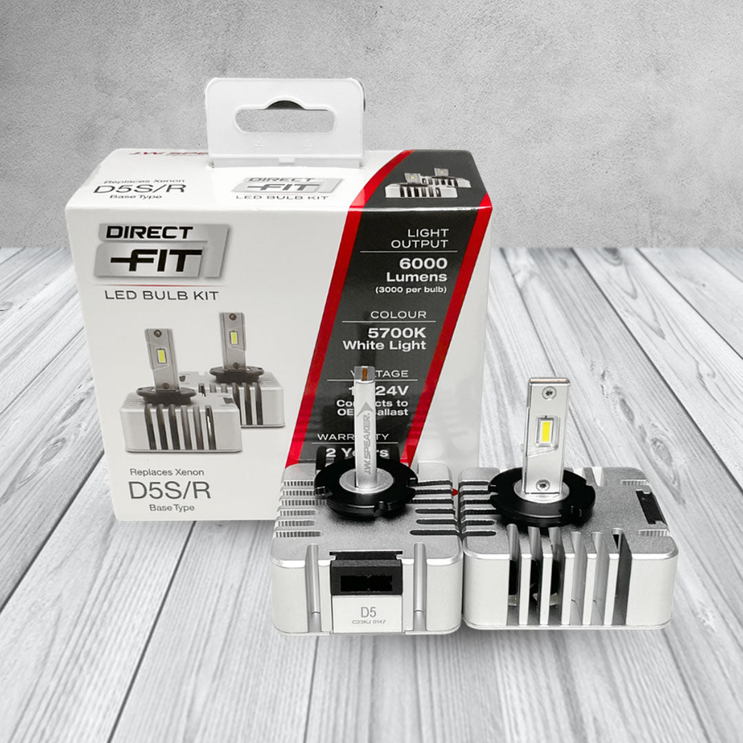 J.W. Speaker LED Headlight Kit | 5700K D5S D5R 12/24V Replacement | 999000D5
