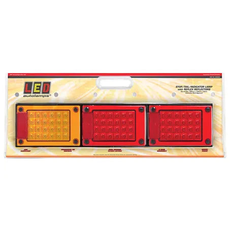 LED Autolamps J3BARRM Multi Volt Jumbo Stop/Tail/Indicator Lamp Assembly