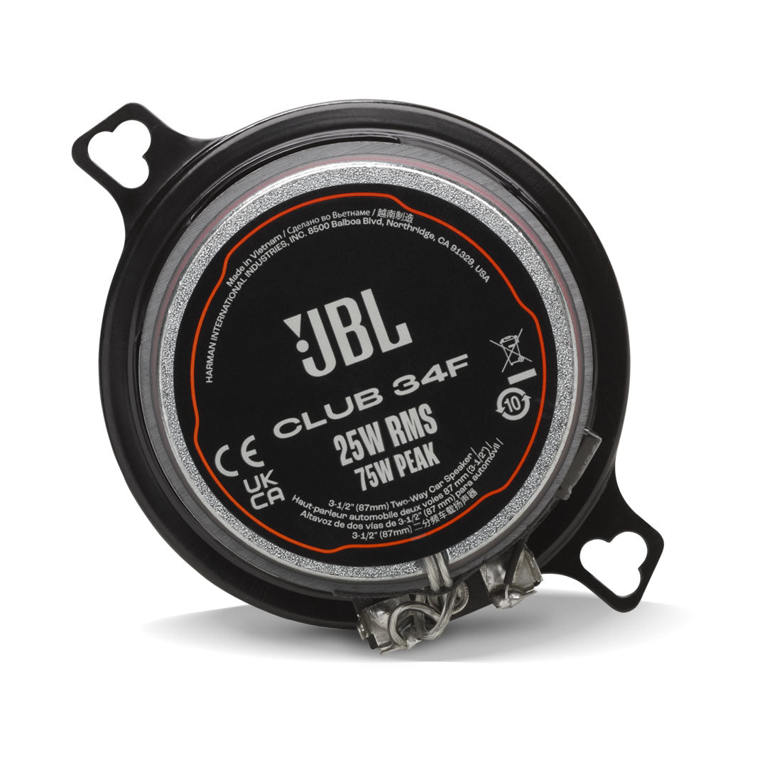 JBL Club 34F | 3.5" 75W 2-Way Coaxial Speaker - No Grille (Pair)