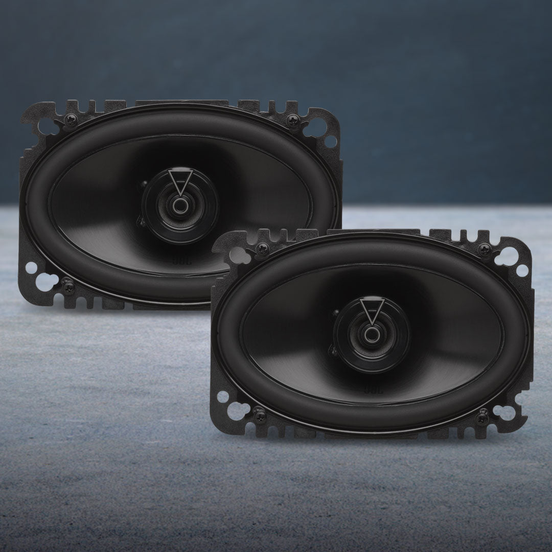 JBL Club 644F | 4x6 Inch 120W 2-Way Coaxial Speaker - No Grille (Pair)