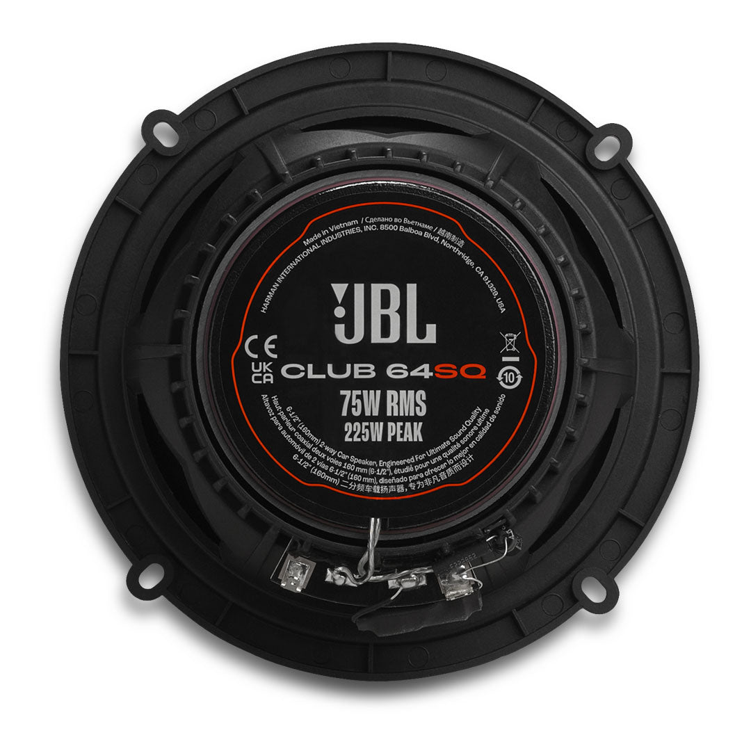 JBL Club 64SQ | 6.5" 225W Two-Way Coaxial Car Speakers (Pair) | JBLSPKСB64SQ