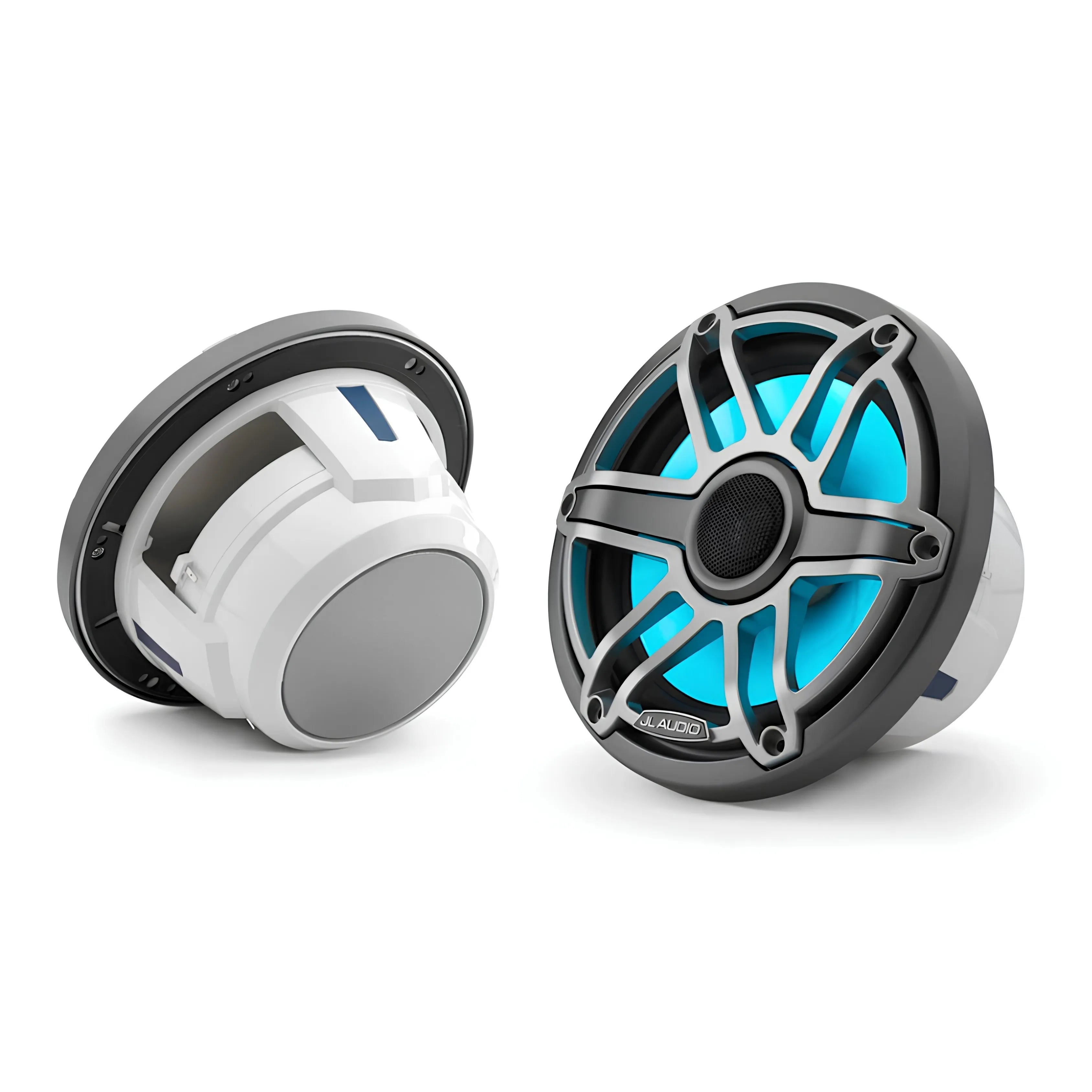JL Audio JLA-010-03076-00 M6 7.7" Marine Speakers - Titanium Sport Grille