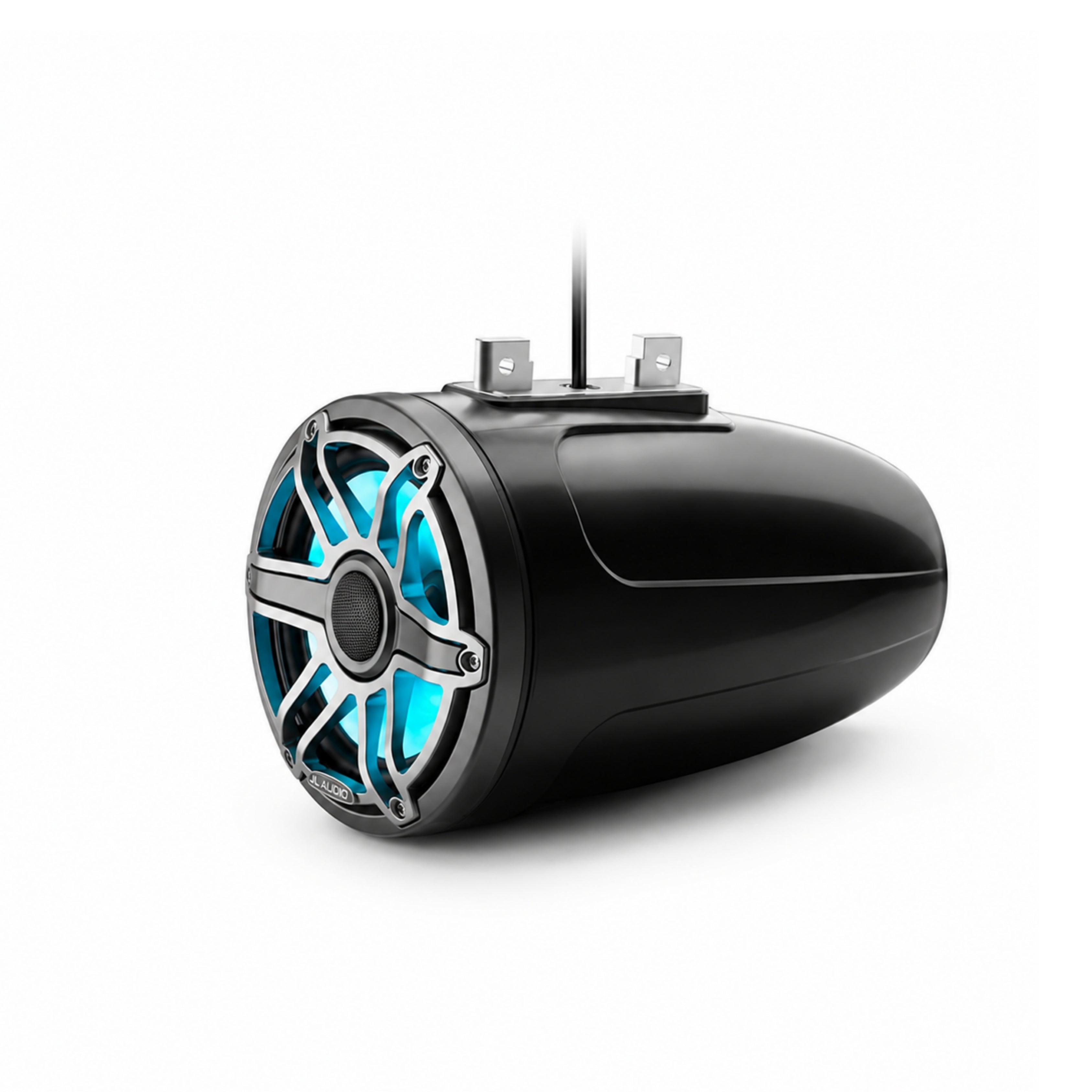JL Audio JLA-010-03088-00 M6 7.7" Enclosed Tower Speakers - Titanium Sport Grille with LED