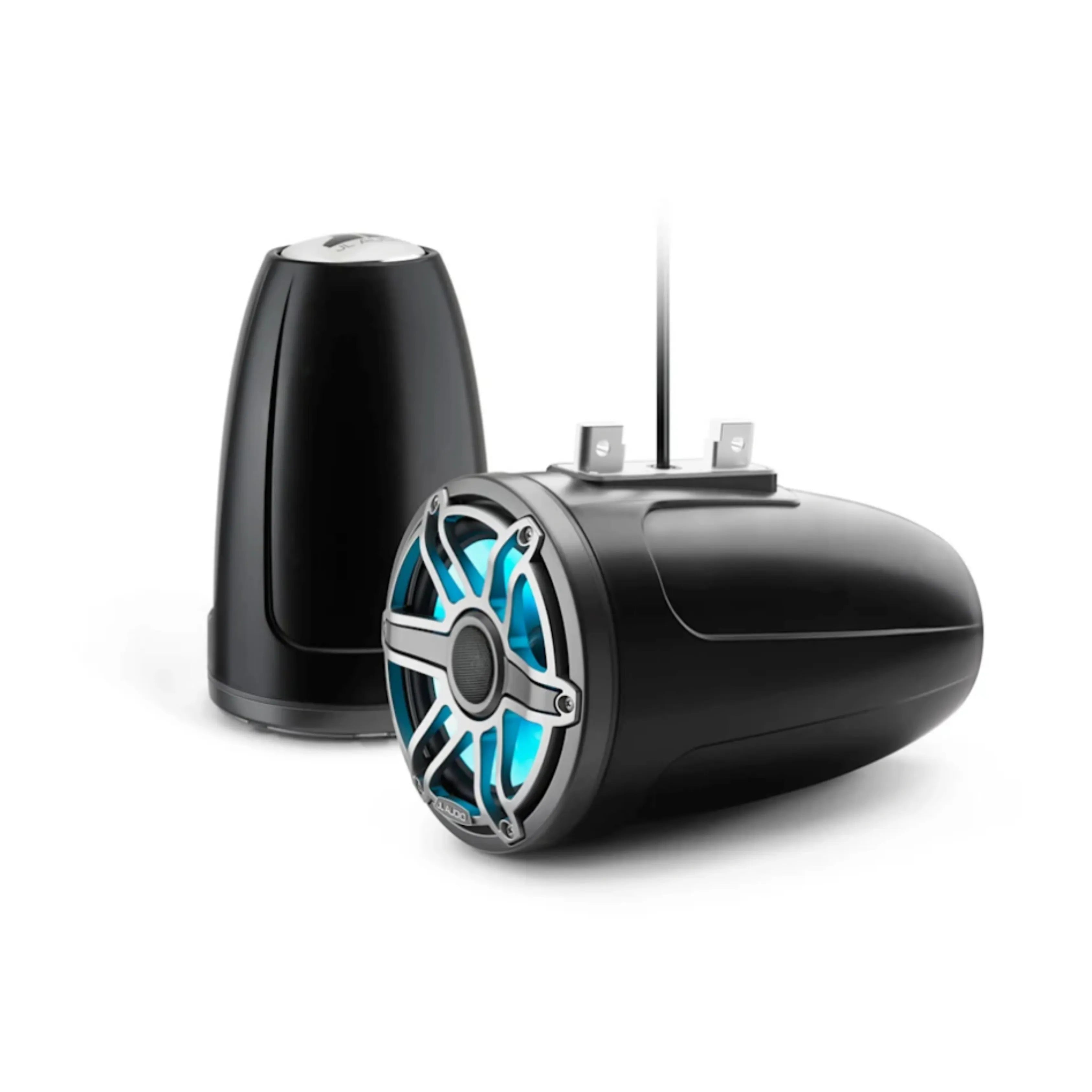 JL Audio JLA-010-03088-00 M6 7.7" Enclosed Tower Speakers - Titanium Sport Grille with LED