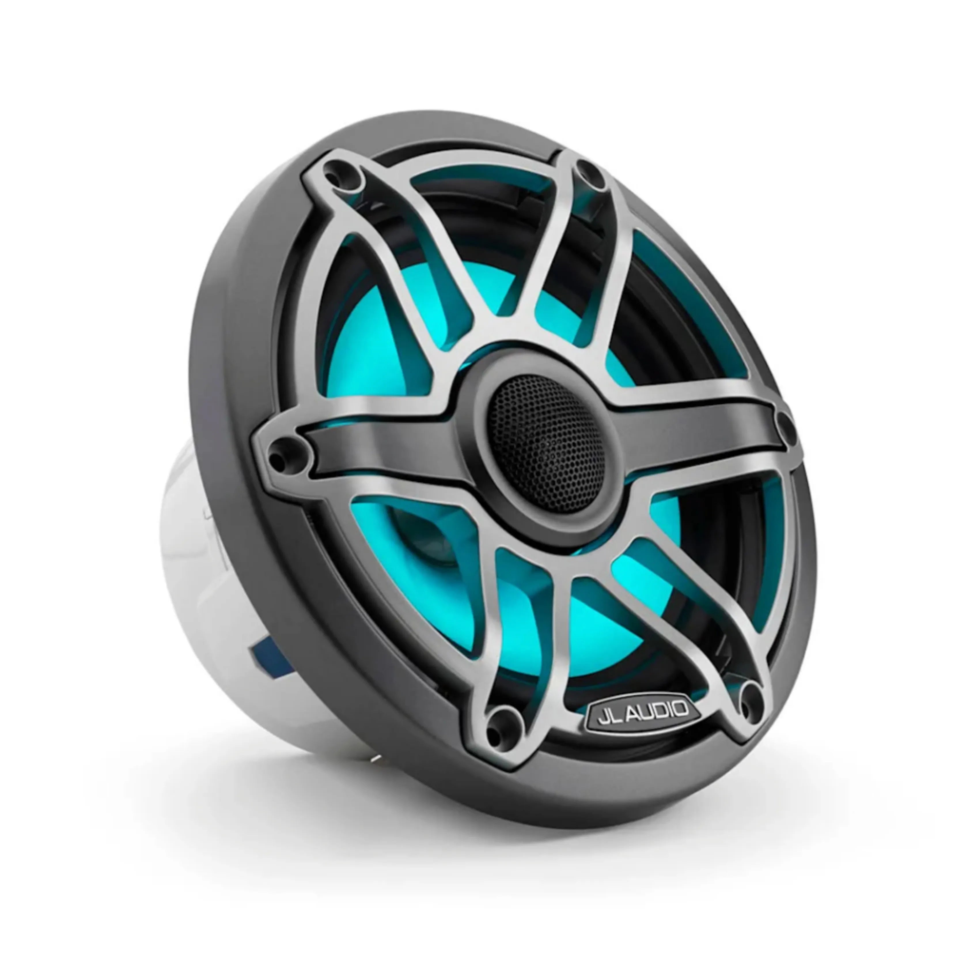 JL Audio JLA-010-03092-00 M6 6.5" Marine Speakers - Titanium Sport Grille with LED