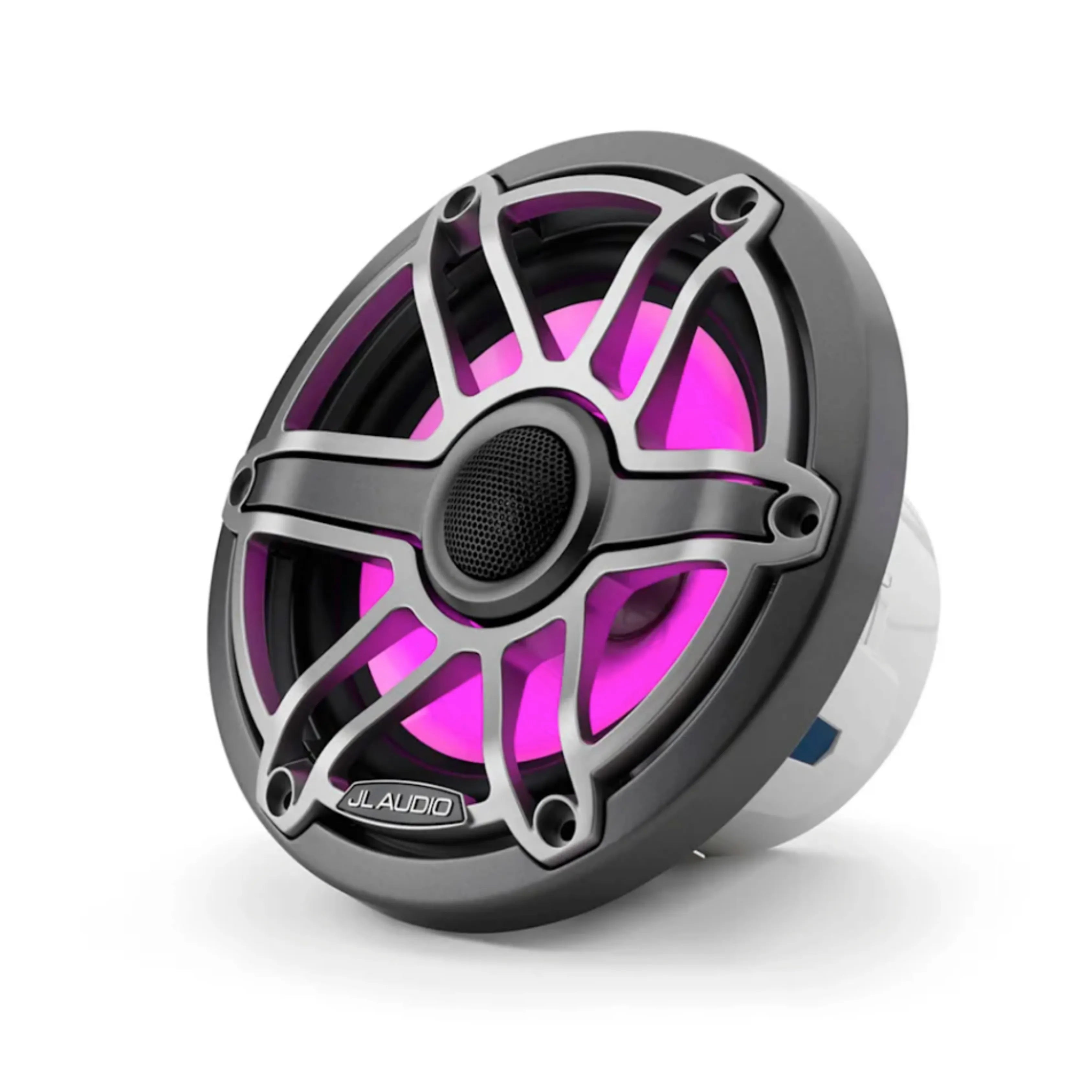 JL Audio JLA-010-03092-00 M6 6.5" Marine Speakers - Titanium Sport Grille with LED