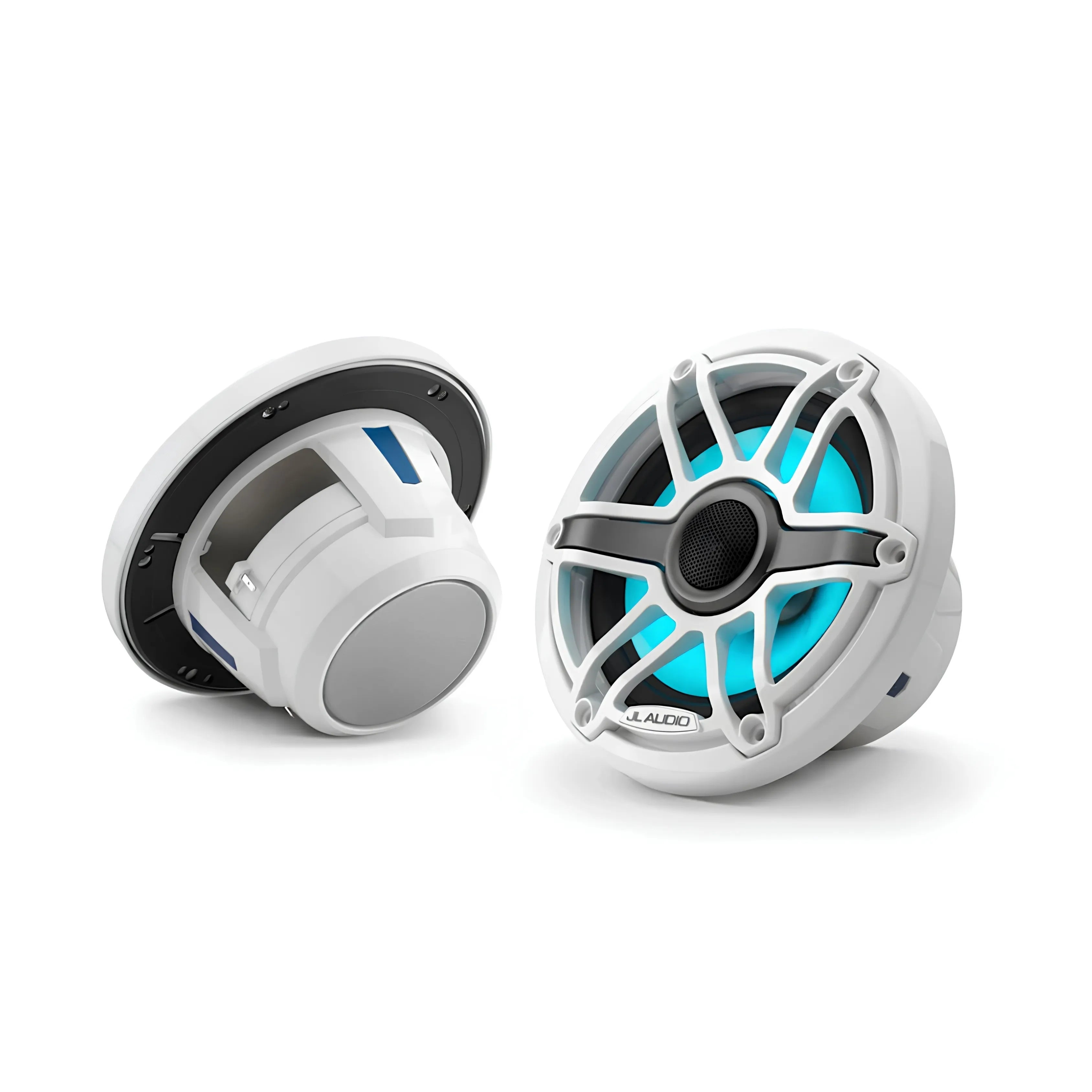 JL Audio JLA-010-03093-00 M6 6.5" Marine Speakers - White Sport Grille with LED