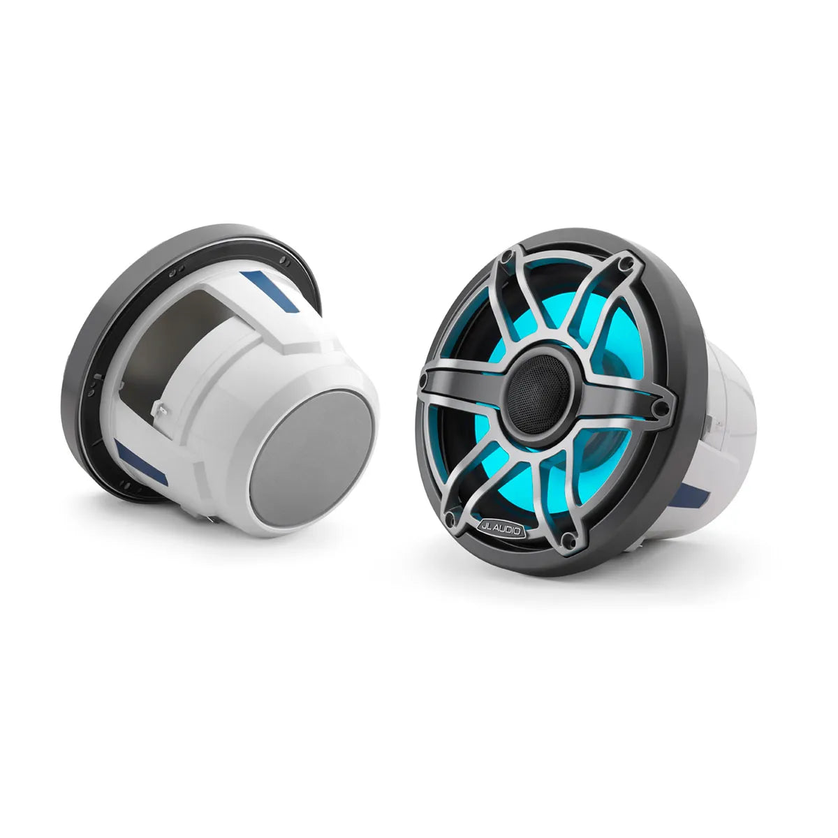 JL Audio JLA-010-03099-00 M6 8.8" Marine Speakers - Titanium Sport Grille