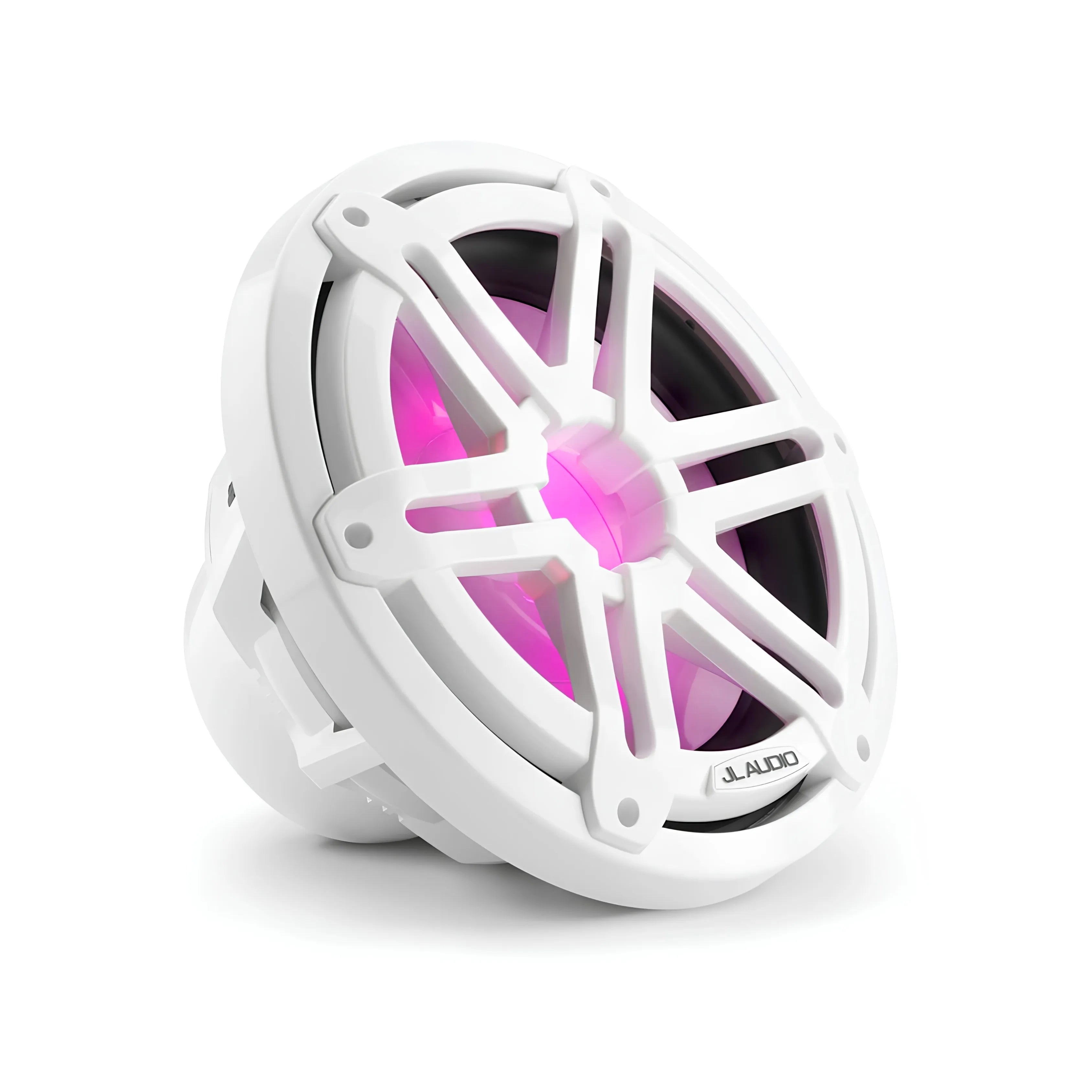 JL Audio JLA-010-03265-00 M3 Marine Subwoofer - 10" Marine Subwoofer with LED and White Sport Grille