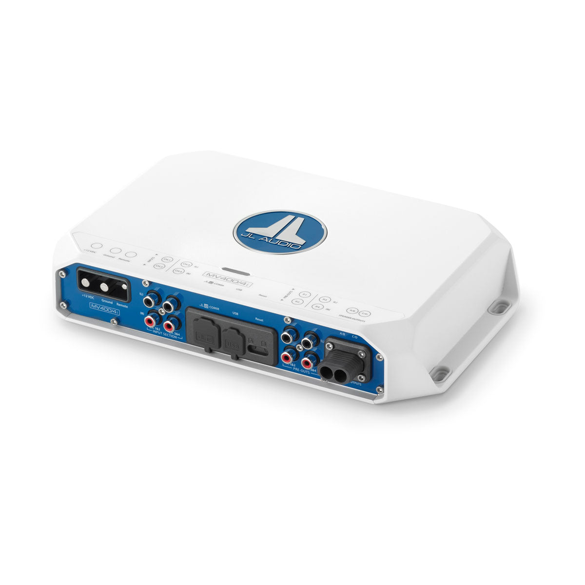 JL Audio JLA-010-03337-00 MVi Marine Amplifier - 4 Channel Full-Range Marine Amplifier