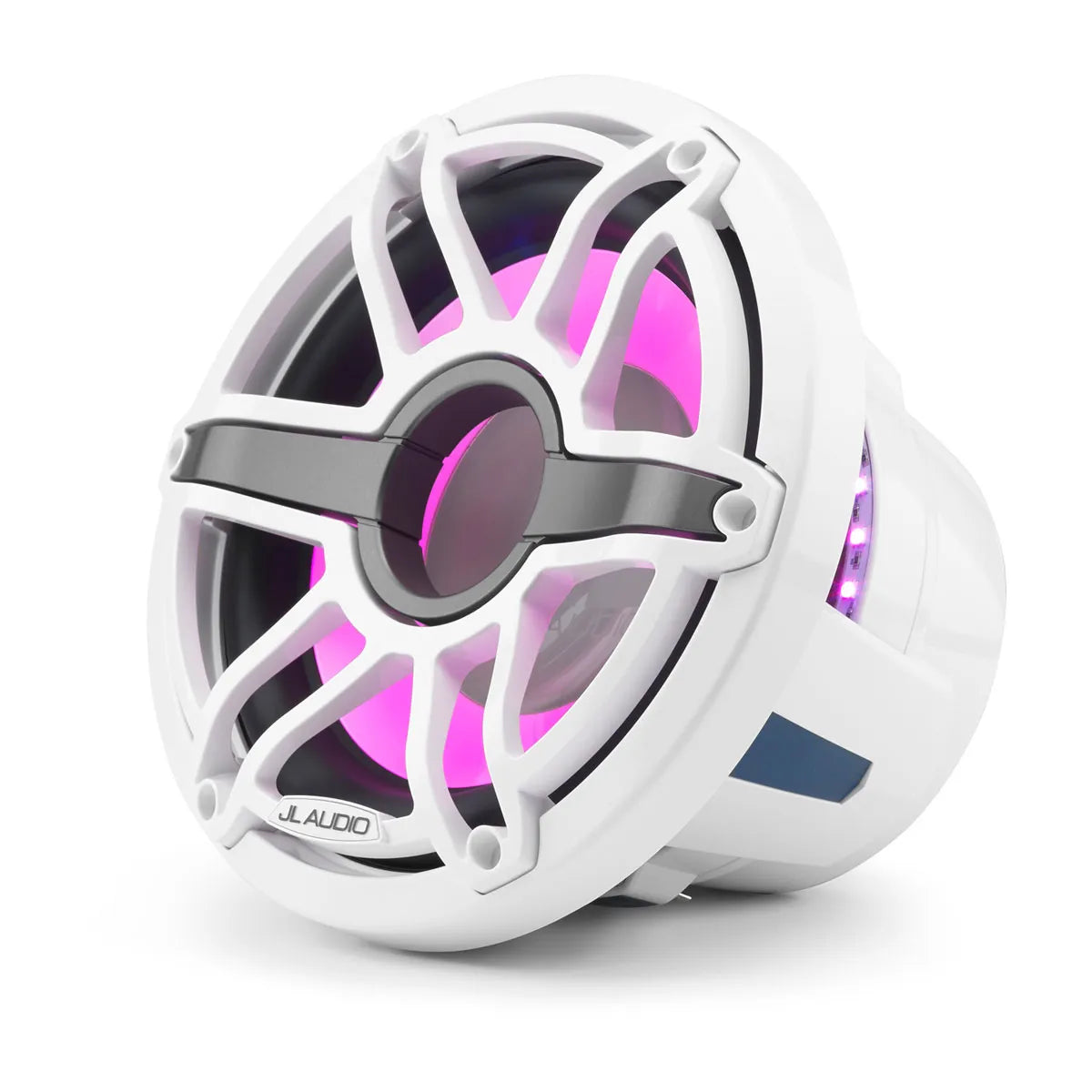 JL Audio JLA-010-03489-00 M6 Marine Subwoofer - 10" with LED and White Sport Grille