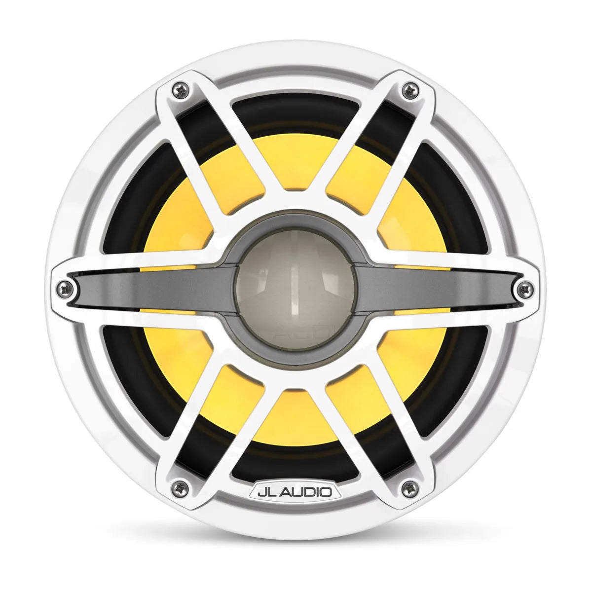JL Audio JLA-010-03489-00 M6 Marine Subwoofer - 10" with LED and White Sport Grille