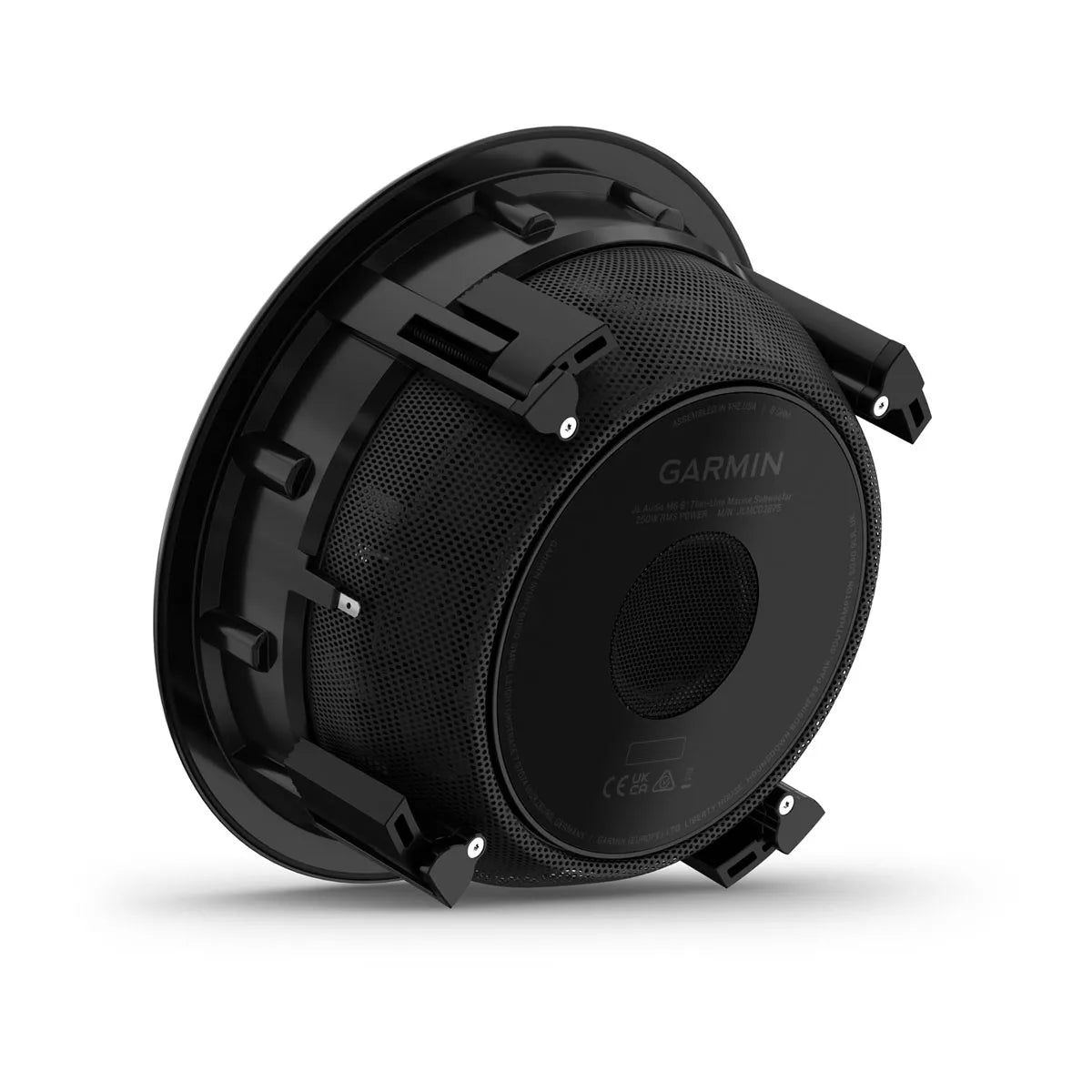 JL Audio JLA-010-03875-10 M6 Marine Thin-Line Subwoofer - 8" with Round, Black Luxe Grille