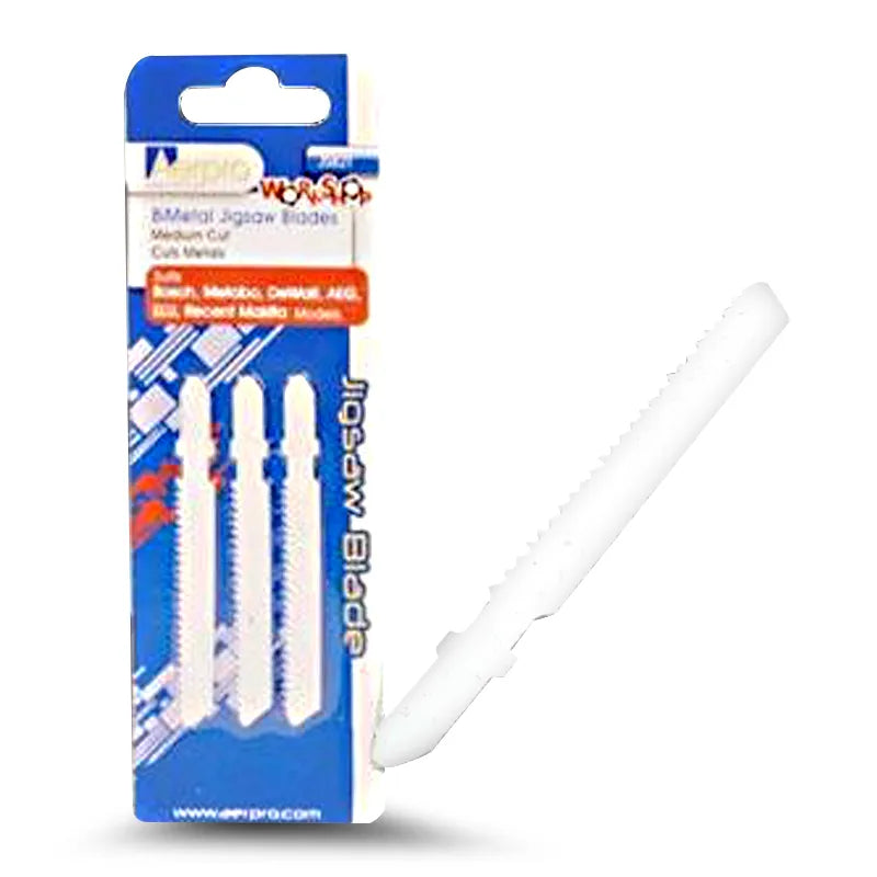 Aerpro JSB2T T Shank Fitting Medium Cut Blade Cuts Timber/Plastic Packet of 3