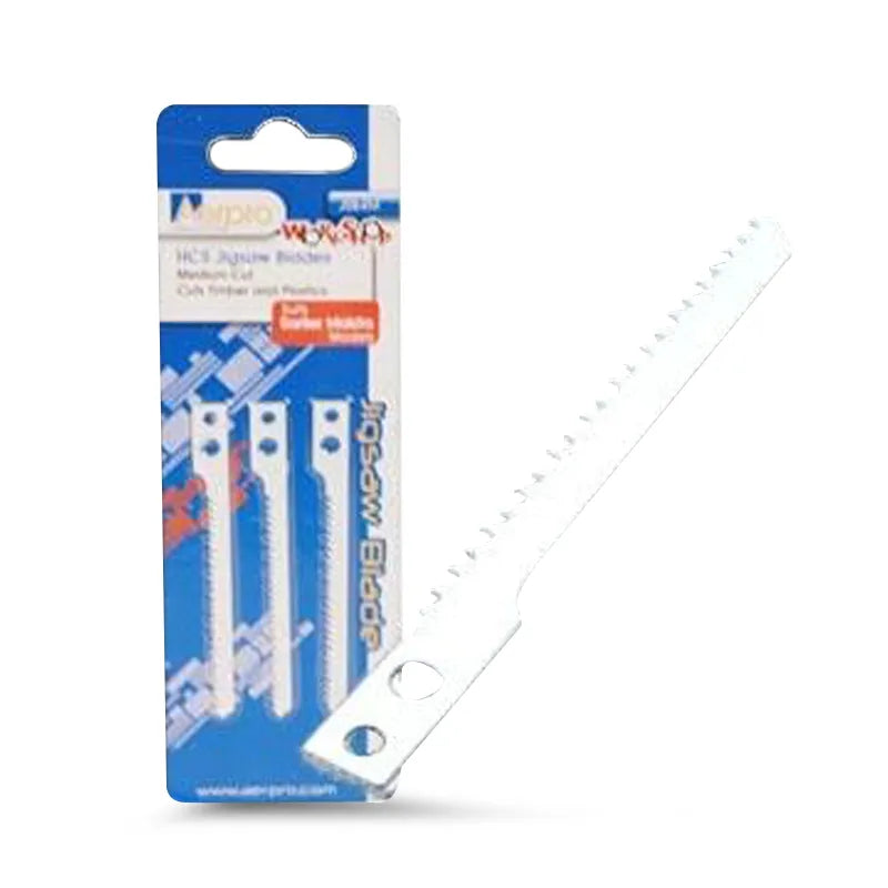 Aerpro JSB4M Makita Fit Medium Curve Blade Cuts Timber Pack of 3