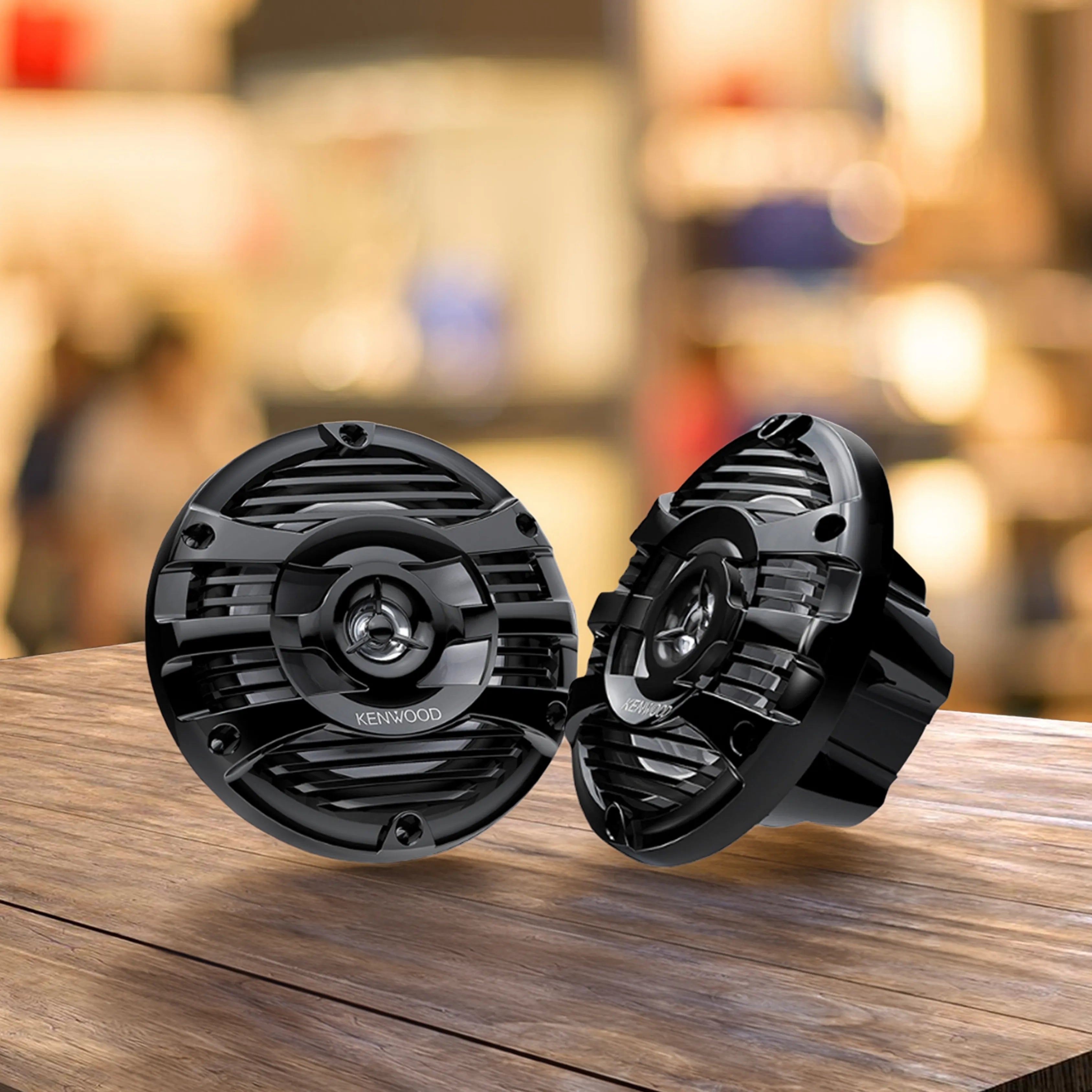 KENWOOD KFC-1653MRB - 6.5 Inch Marine Speakers - Black