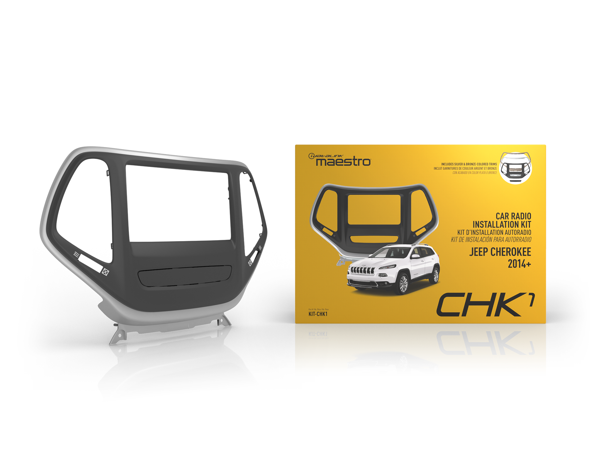 iDatalink Maestro KIT-CHK1 | Dash Kit T-Harness | USB Interface For 2014 Up Jeep Cherokee