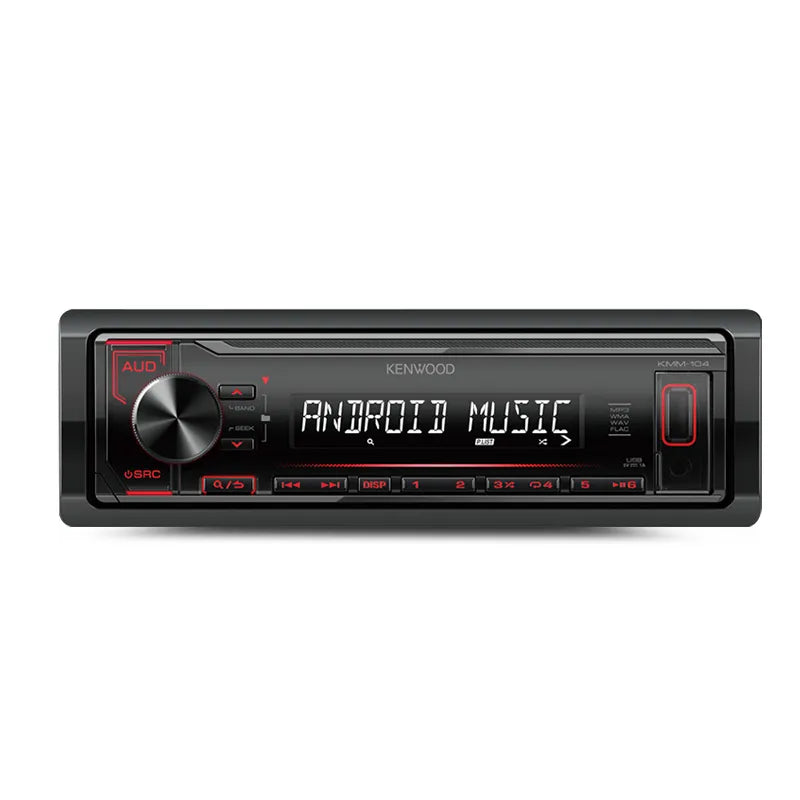 Kenwood KMM-104 Single Din Digital Media Receiver with USB/Android Support