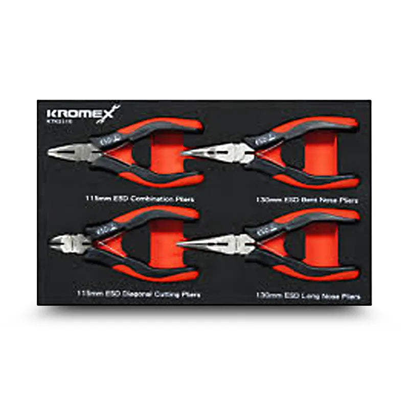 Kromex KTK2110 ESD Mini Plier Set 4 Piece