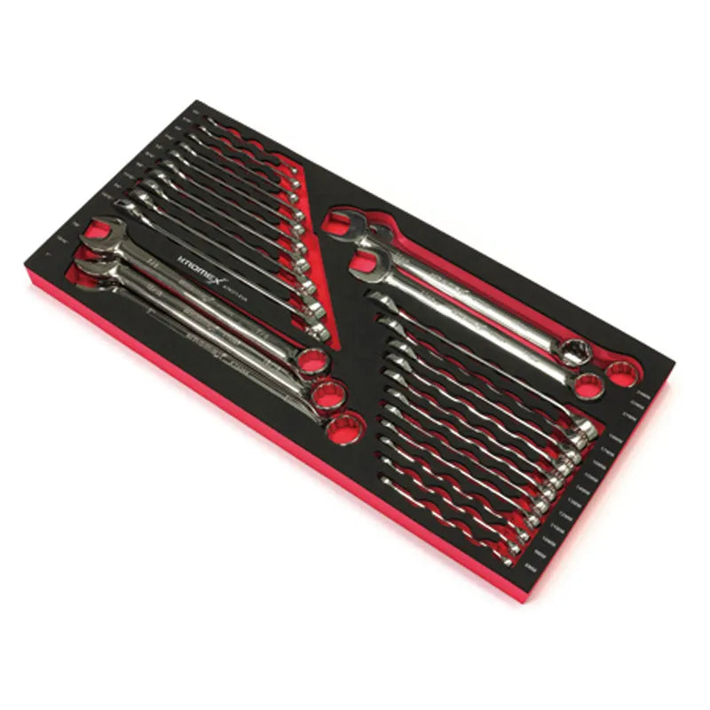 Kromex KTK371-EVA Spanner Set Combination Metric/AF 27-Piece