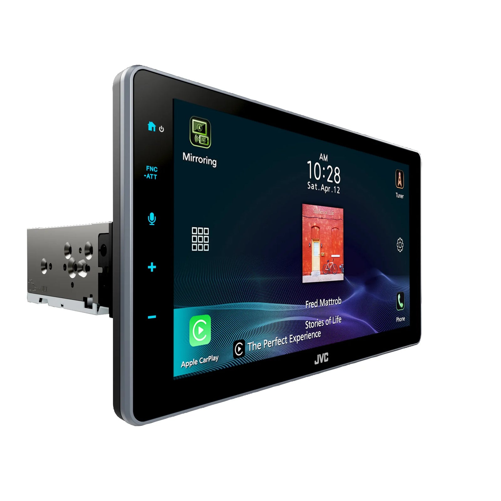 JVC KW-Z900W | 9″ Floating HD Touchscreen Receiver – Wireless Apple CarPlay & Android Auto with Flexible Mount