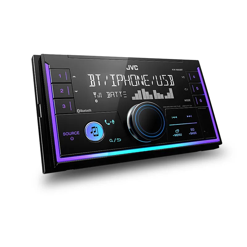 JVC KW-X850BT Double DIN Bluetooth Digital Media Receiver