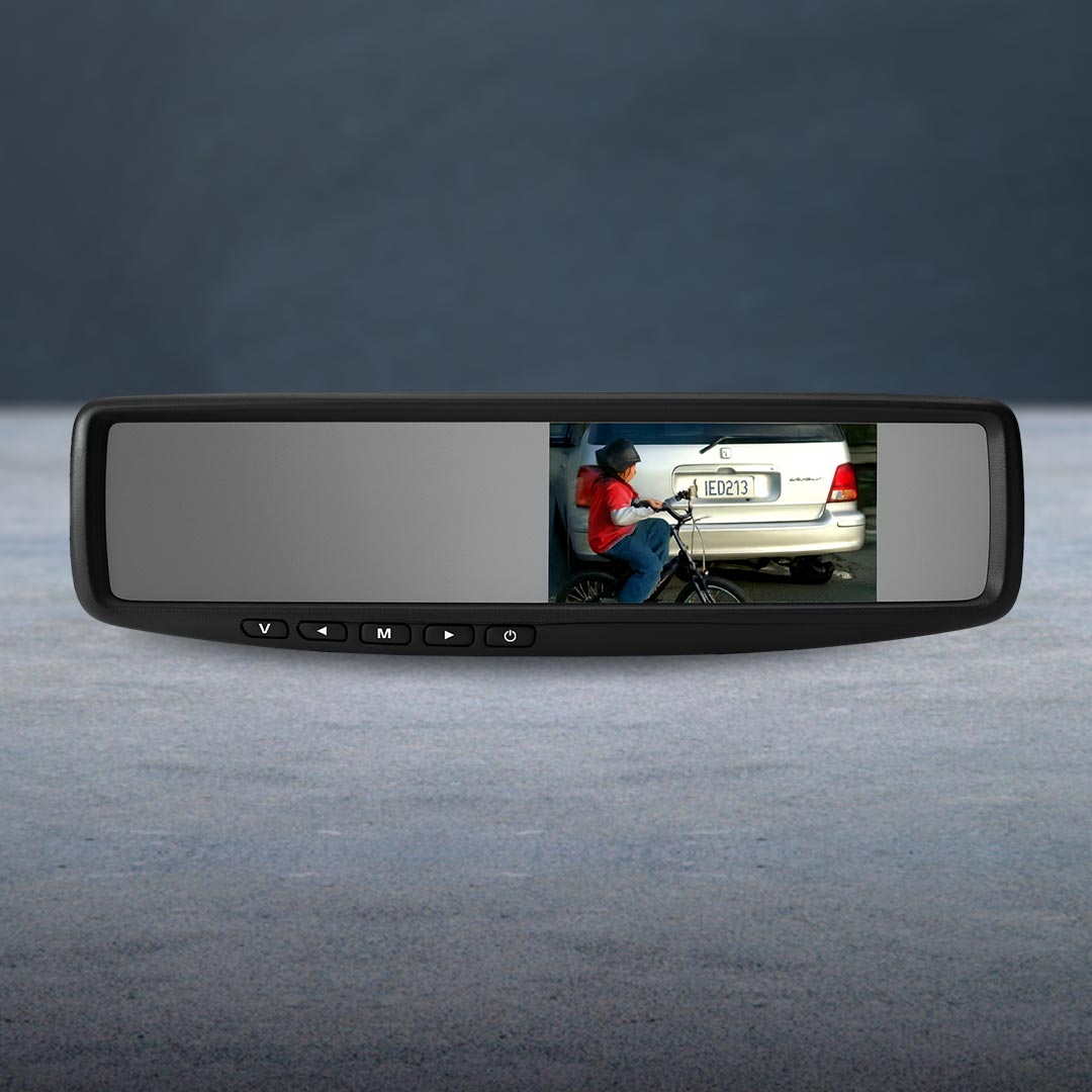 Mongoose LCD43M | 4.3" Clip-On Mirror Monitor
