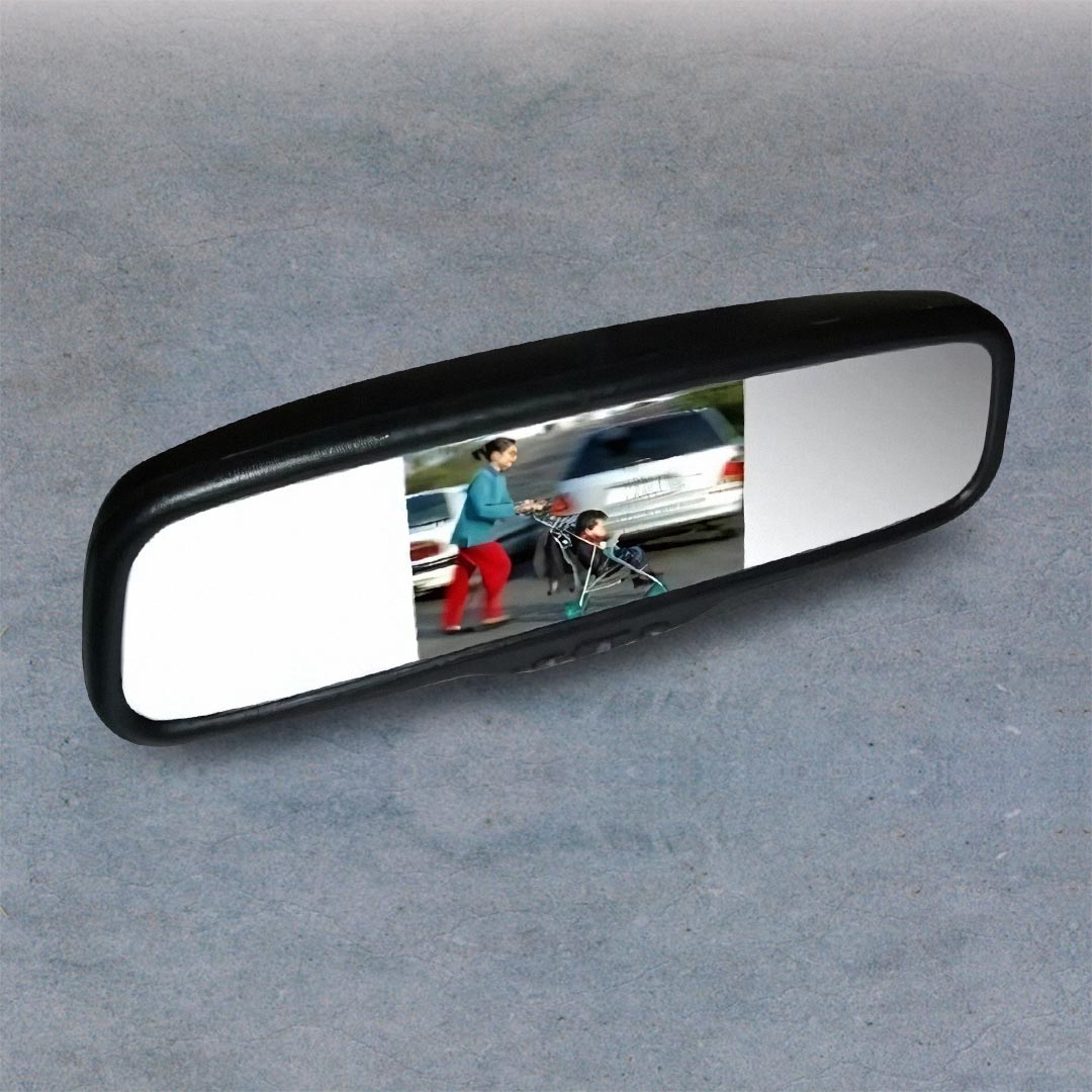 Mongoose LCD50C | 5" Clip-On Mirror Monitor - Reversing Camera