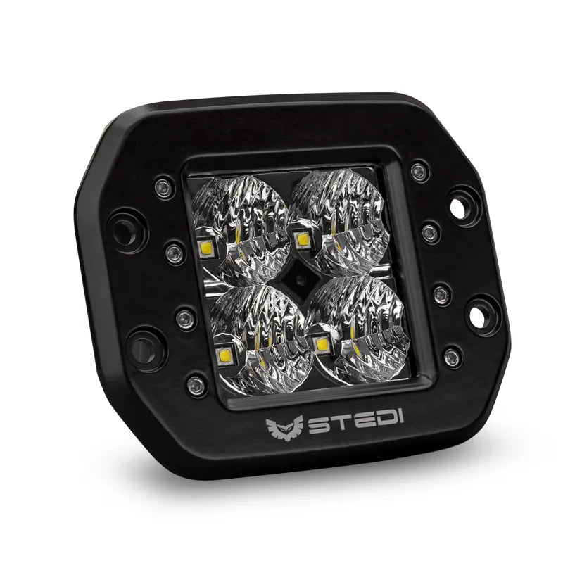STEDI LEDFLUSH-C4-FLOOD C-4 Black Edition Flush Mount Flood LED Light