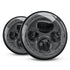 Pair of STEDI IRIS 7 inch chrome LED headlights front on