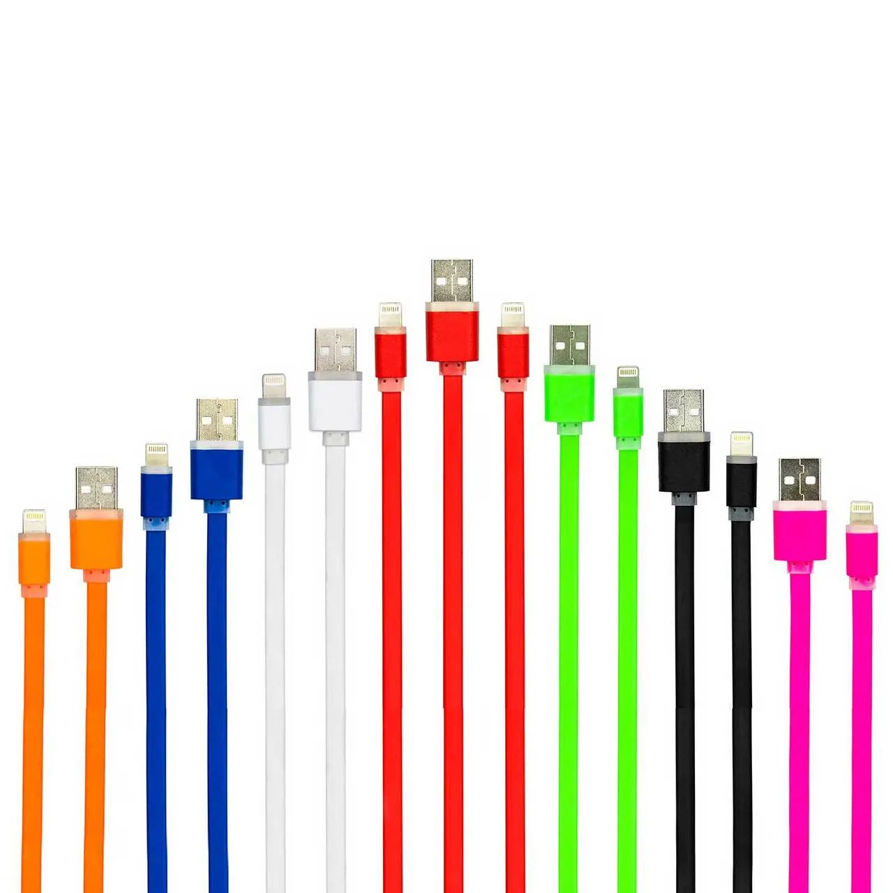 iPhone Lightning to USB Cable 1m Anti-Tangle Assorted Colours