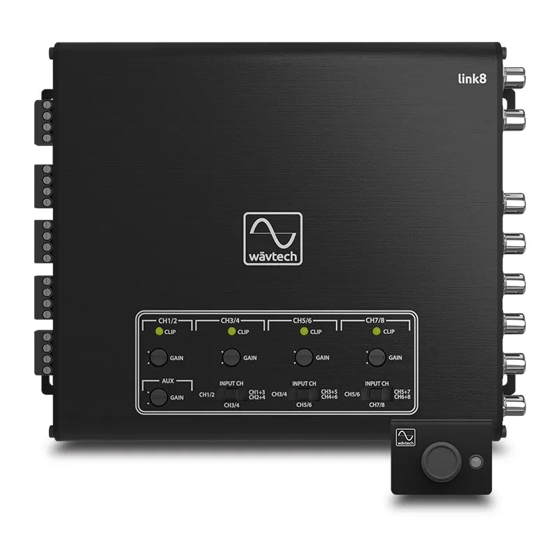 Wavtech LINK8 8-Channel Summing/Line Output Converter With AUX-In & Remote