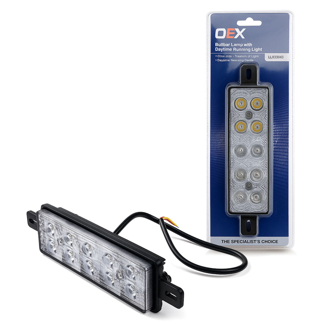 OEX LLX33043 LED Bull Bar Combination Lamp 12V/24V | Front Indicator Park Light & DRL