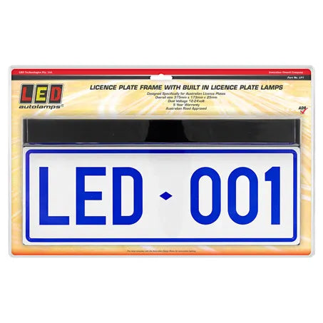 LED Autolamps LP1 12/24V LED Number Plate Frame Light Blister Pack