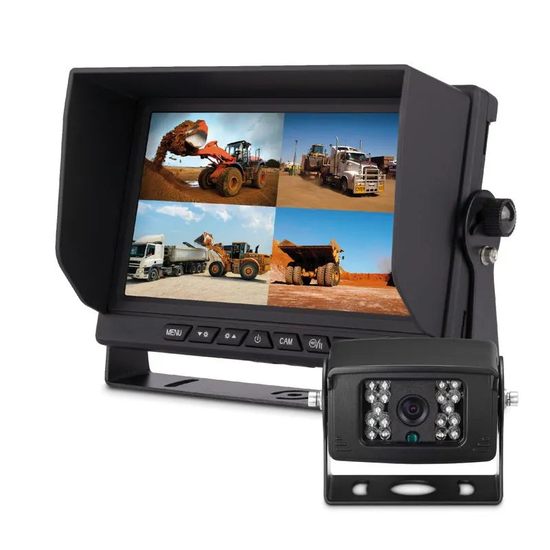 Low Voltage LV7149 Heavy Duty Reverse Camera Kit 7" Quad AHD 9–32V