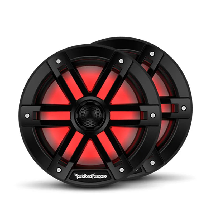 Rockford Fosgate M1-8B M1 8” Color Optix Marine 2-Way Speakers - Black