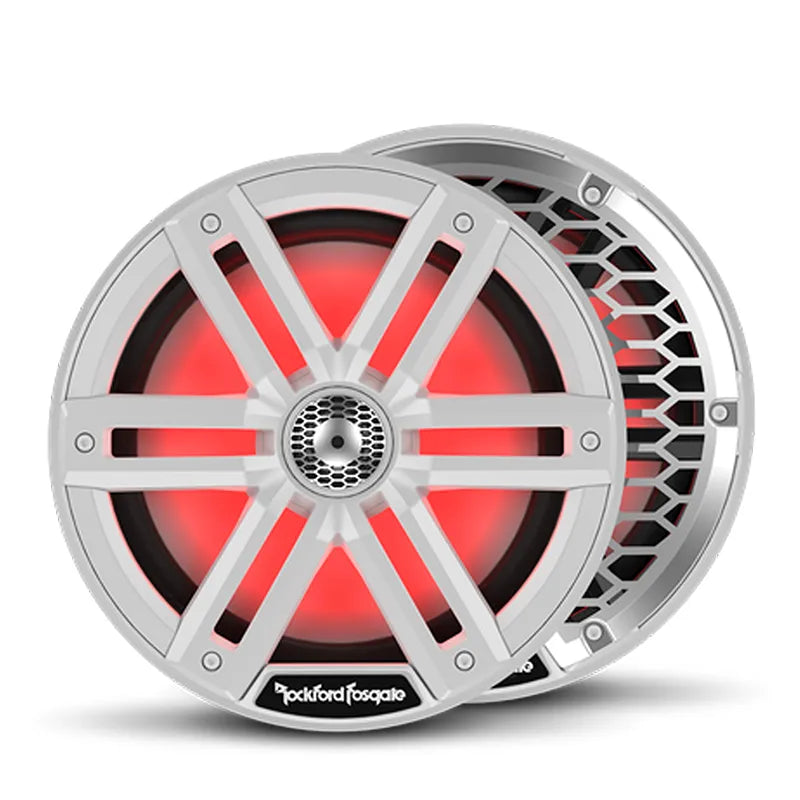 Rockford Fosgate M2-8 M2 Series 8 Inch 2-Way Color Optix Marine Speakers in White - Pair