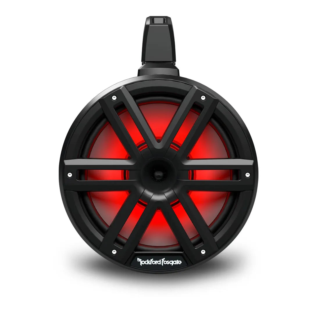 Rockford Fosgate M2WL-10HB M2 10 Inch Color Optix 2-Way Horn Loaded Wake Tower Speakers - Black (Pair)