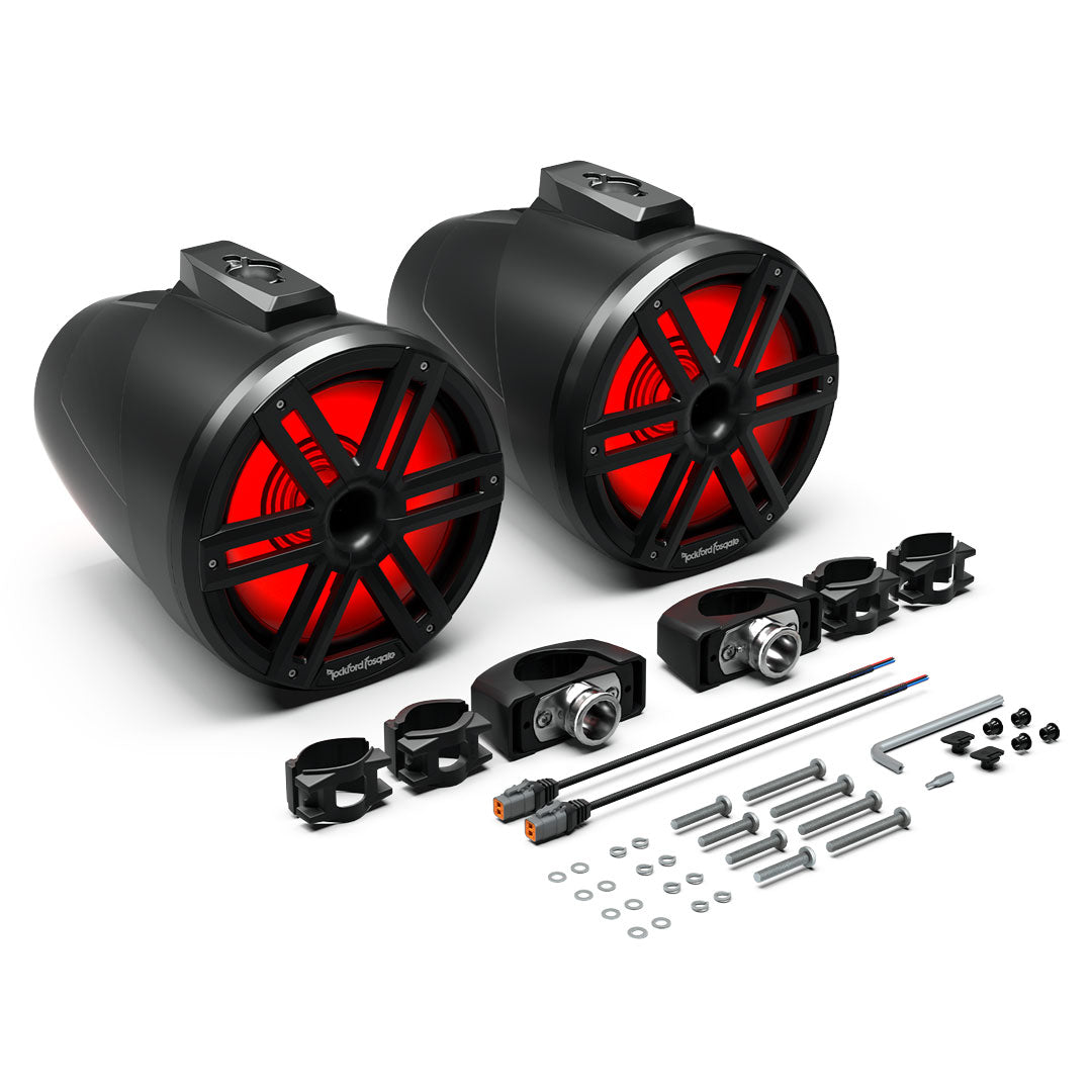 Rockford Fosgate M2WL-10HB | 10" M2 Color Optix™ 2-Way Horn Loaded Tower Speakers (pr) - Black