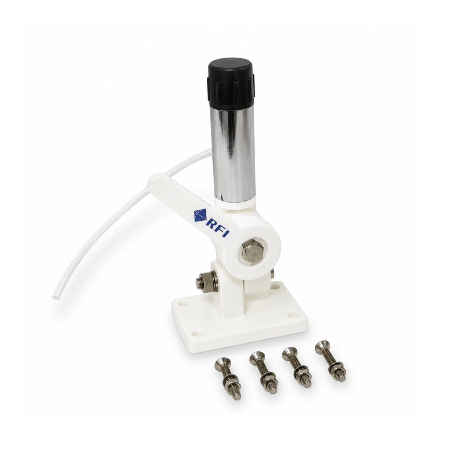 RFI MAM-CDQ White Marine Knock Down Mount with CDQ Adaptor and 5m FME(F) Cable