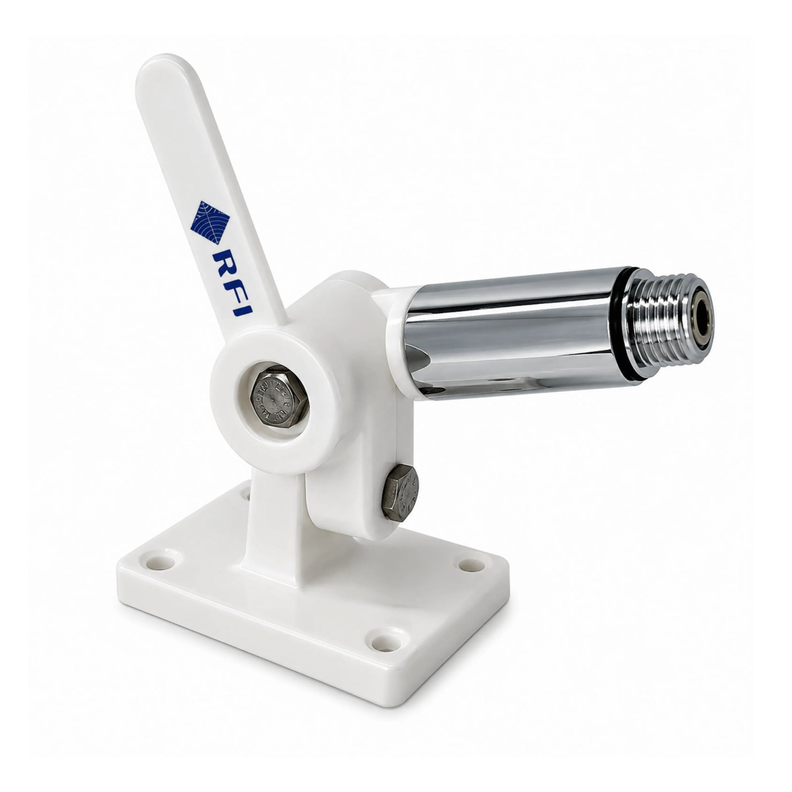 RFI MAM-CDQ White Marine Knock Down Mount with CDQ Adaptor and 5m FME(F) Cable